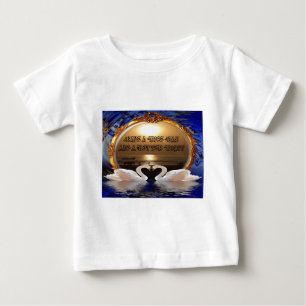 Ein schöner Tag und ein besseres nächtliches Zitat Baby T-shirt