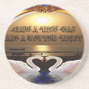 Ein schöner Tag und ein besseres nächtliches Zitat Getränkeuntersetzer