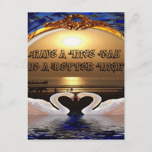 Ein schöner Tag und ein besseres nächtliches Zitat Postkarte