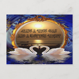 Ein schöner Tag und ein besseres nächtliches Zitat Postkarte