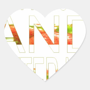 Ein schöner Tag und eine bessere Nachtkunst Herz-Aufkleber