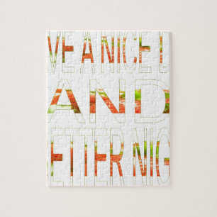 Ein schöner Tag und eine bessere Nachtkunst Puzzle