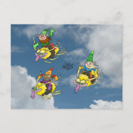 Ein schöner Tag zum Fliegen. Postkarte