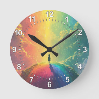 Ein schöner Traum Runde Wanduhr
