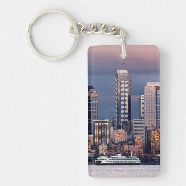 Ein schöner und drastischer Sonnenuntergang Schlüsselanhänger (Vorderseite)