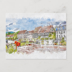 Ein schönes Anwesen Postkarte