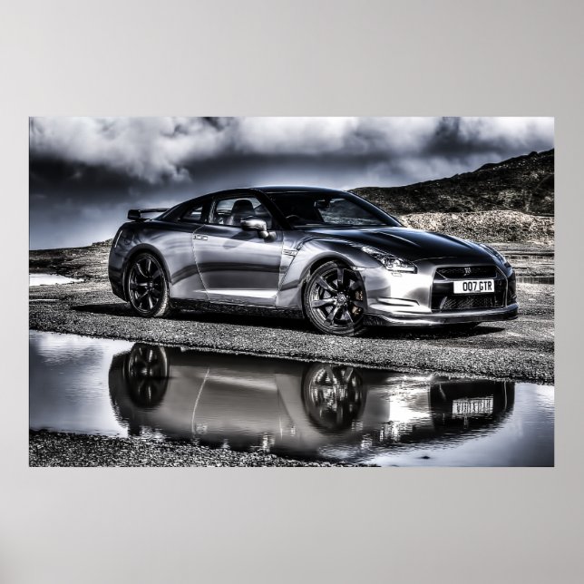 Ein schönes Bild eines schönen Stücks Motor en Poster (Vorne)