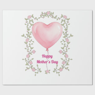 Ein schönes Design zum Muttertag - Pastellrosa Geschenkpapier