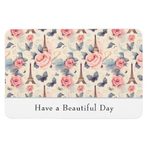 Ein schönes Eiffelturm-Muster Magnet