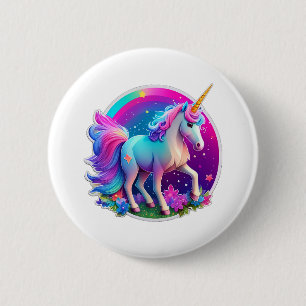 Ein schönes Einhorn Button