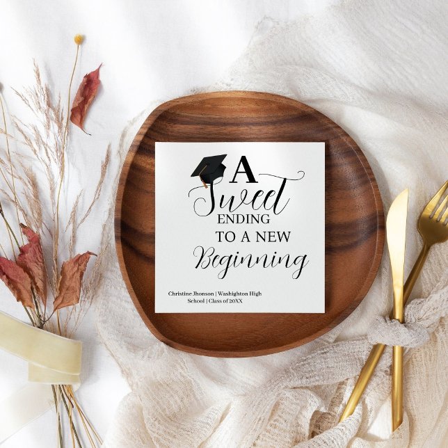 Ein schönes Ende für eine neue Abiturparty Serviette (Von Creator hochgeladen)