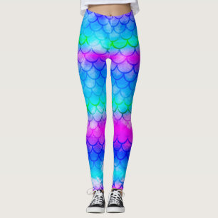 Ein schönes Farbspektrum von Meerjungfrau Leggings