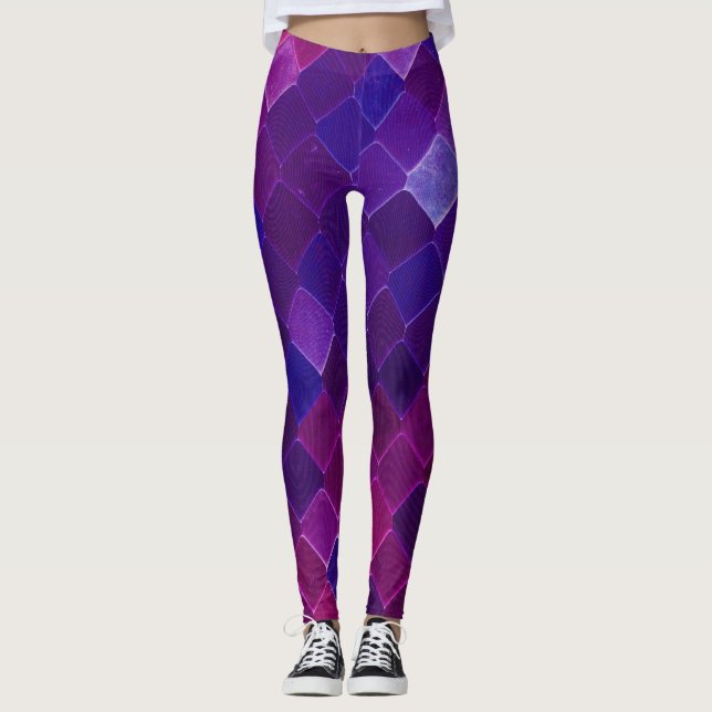 Ein schönes Farbspektrum von Meerjungfrau Leggings (Vorderseite)