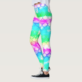 Ein schönes Farbspektrum von Meerjungfrau Leggings