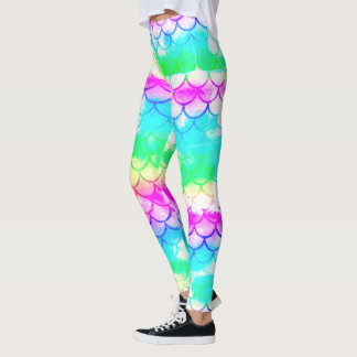 Ein schönes Farbspektrum von Meerjungfrau Leggings