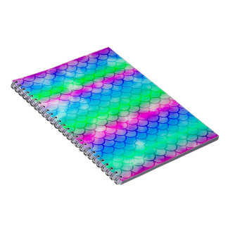 Ein schönes Farbspektrum von Meerjungfrau Notizblock