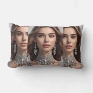 Ein schönes Frauenkissen schuf KI Lendenkissen