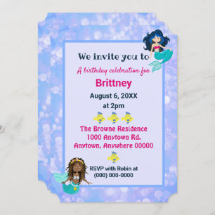 Ein schönes Geburtstagsgeschenk-Design für die Mee Einladung