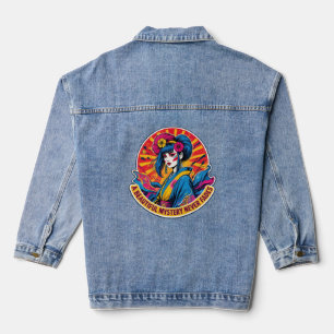 Ein schönes Geheimnis verblasst nie Vintage Geisha Jeansjacke