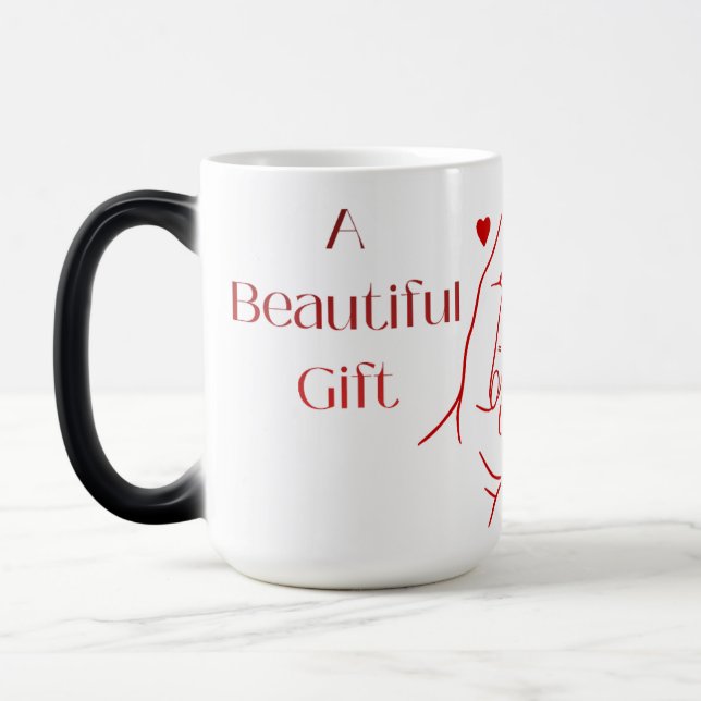 'Ein Schönes Geschenk' Farbveränderliche Tasse (Links)