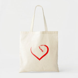 Ein schönes Herz-Tote-Bag Tragetasche