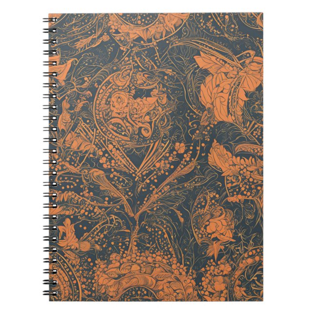 Ein schönes Notebook mit eleganter botanischer Kun Notizblock (Vorderseite)