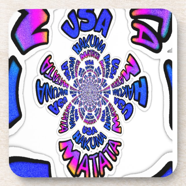 Ein schönes phantastisches Zitat-Design der USA Getränkeuntersetzer (Vorderseite)