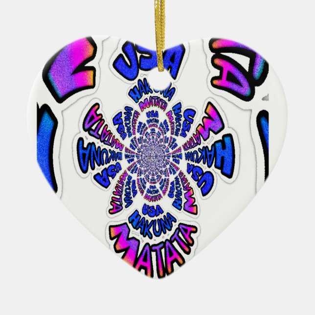 Ein schönes phantastisches Zitat-Design der USA Keramik Ornament (Vorne)