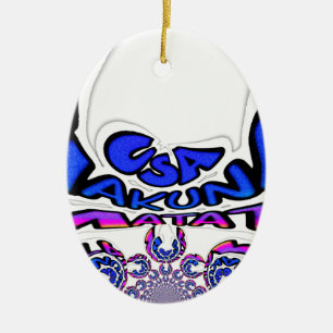 Ein schönes phantastisches Zitat-Design der USA Keramikornament