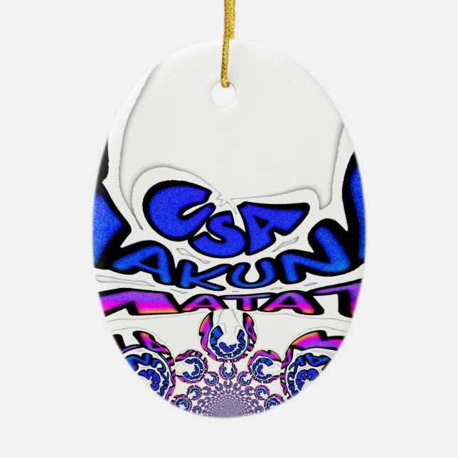 Ein schönes phantastisches Zitat-Design der USA Keramikornament (Vorne)