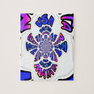 Ein schönes phantastisches Zitat-Design der USA Puzzle