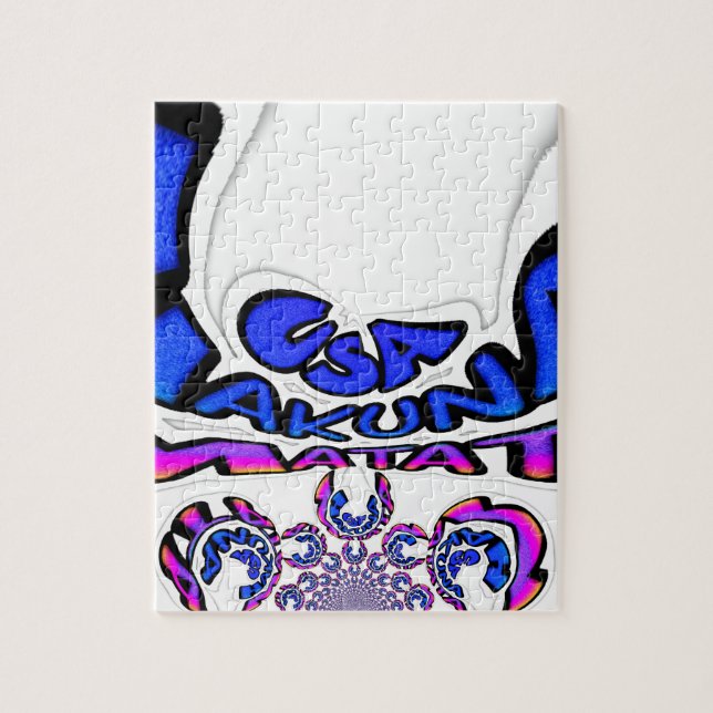 Ein schönes phantastisches Zitat-Design der USA Puzzle (Vertikal)