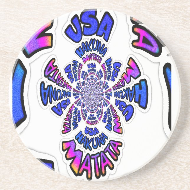 Ein schönes phantastisches Zitat-Design der USA Untersetzer (Vorne)