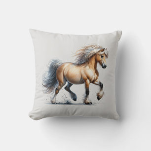 Ein schönes Pony, das läuft Kissen
