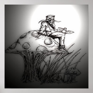 Ein schönes Stück auf einem Schrank Poster