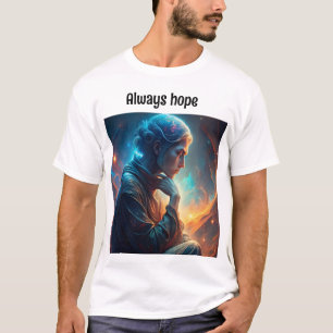 Ein schönes t-Shirt zu denken, es gibt immer Hoffn