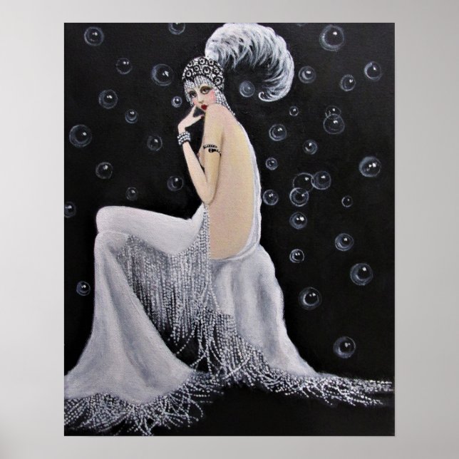 Ein schönes Vintages Showgirl/Poster Poster (Vorne)