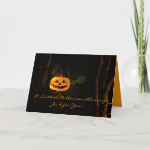 Ein schottischer Halloween-Segen - Karte