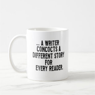 ein Schriftsteller erfindet eine andere Geschichte Kaffeetasse