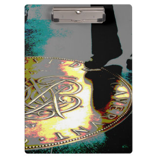 Ein Schritt in Richtung Wohlstand! - Digitale Kuns Klemmbrett