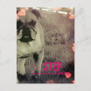 Ein Schritt nach dem anderen, Bulldog Postkarte