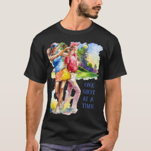 EIN SCHUH NACH DEM ANDEREN. GOLFERS PERSONALISIERT T-Shirt