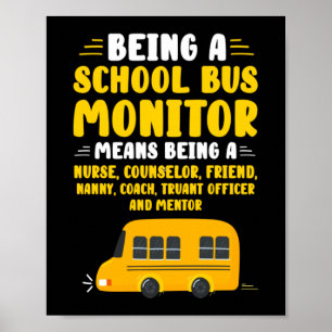Ein Schulbusmonitor Poster