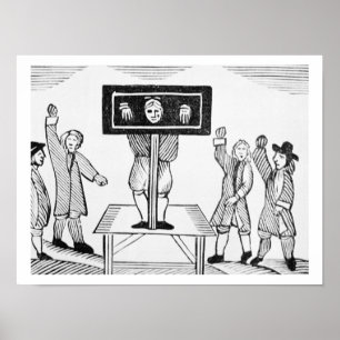 Ein schuldiger Mann in der Dorfpalette, Kopie eine Poster