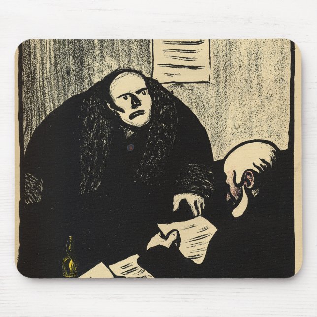 Ein schuldiger Verdächtiger versucht, eine Frage Mousepad (Vorne)