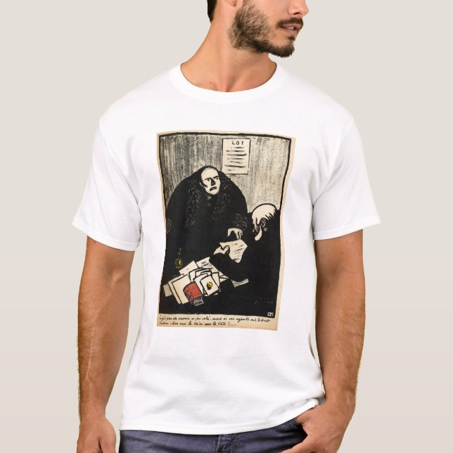 Ein schuldiger Verdächtiger versucht, eine Frage T-Shirt (Vorderseite)