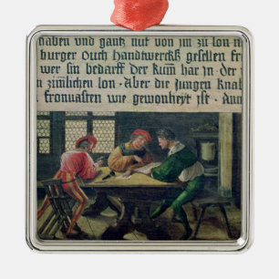 Ein Schullehrer Silbernes Ornament