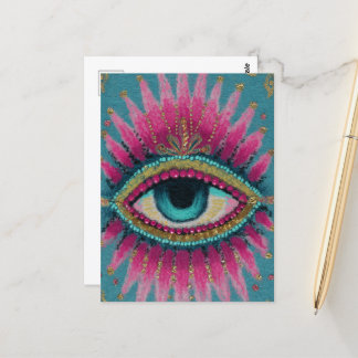 Ein schützendes böses Auge Postkarte