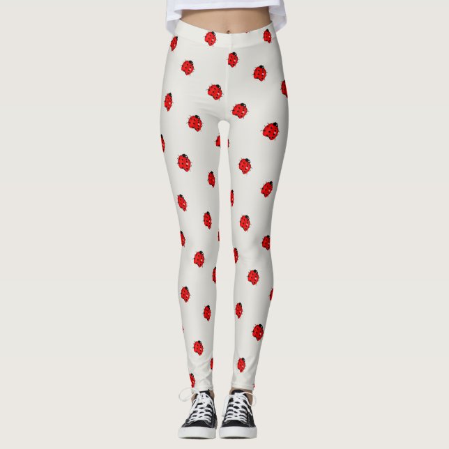 Ein Schwarm der Marienkäfer Leggings (Vorderseite)