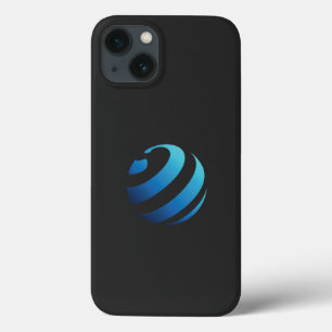 ein schwarz-blaues Logo mit einer Welle darauf Case-Mate iPhone Hülle